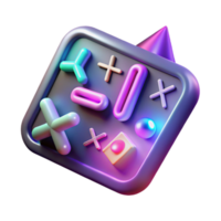 wonderful modern Math Formula with Neon Light Effect Isolated for Trendy Design original png
