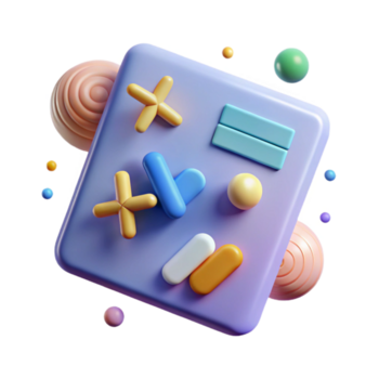 elegant traditionell matematik formel med variabler transparent för algebra Handledningar hög upplösning png