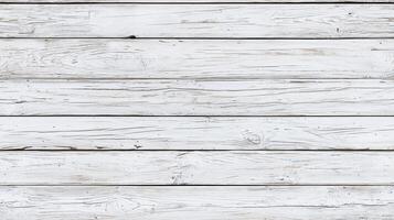 Weathered white wooden planks arranged horizontally, showcasing natural textures and grain patterns. photo