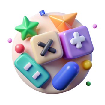 elegant artistic Math Symbols with Color Coding Cutout Transparent for Visual Learning professional png