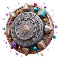 elegant creative Mayan Calendar Ancient Civilization Isolated exclusive png
