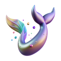 impressive creative Mermaid Tail Gradient Blend of Colors Transparent detailed png