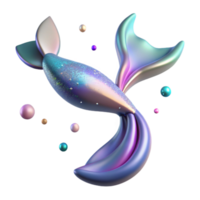 wonderful minimalist Mermaid Tail Gradient Blend of Colors Transparent authentic png