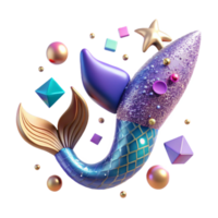 impressive modern Mermaid Tail Icon for Web Design Elements exclusive png
