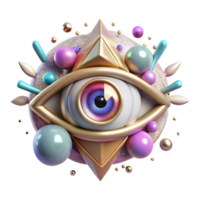 wonderful creative Mystical Eye Symbol Transparent for Esoteric Designs exclusive png