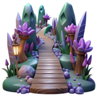 beautiful classic Mystical Forest Pathway Cutout for Fantasy Adventures original png