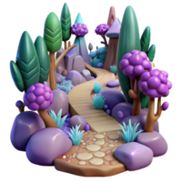 magnificent creative Mystical Forest Pathway Cutout for Fantasy Adventures authentic png
