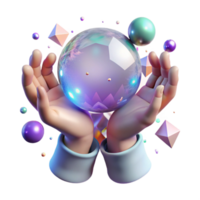 wonderful rustic Mystical Hands Holding Orb Transparent for Magical Designs genuine png