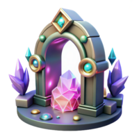 wonderful abstract Mystical Rune Portal Design Isolated for Fantasy Game Assets high resolution png