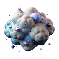 wonderful abstract Nebula Cloud Formation Cutout for Social Media Graphics detailed png
