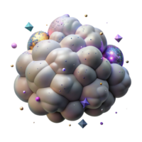 magnificent classic Nebula Cloud Pattern Cutout for Architectural Visualization original png