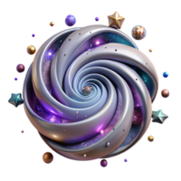 serene abstract Nebula Clouds and Stars Isolated for Science Fiction Graphics detailed png