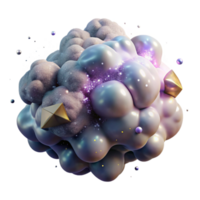 elegant abstract Nebula Gas Cloud Formation Isolated for Science Illustrations high resolution png