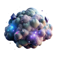 serene minimalist Nebula Gas Cloud Transparent for Cosmic Backdrops premium png