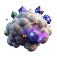 elegant abstract Nebula Gas Cloud Transparent for Cosmic Backdrops original png
