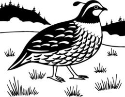 Quail Bird Design Ideal for Nature Themes and Artistic Projects vector
