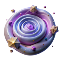 serene modern Nebula Spiral Arms Isolated for T-shirt Designs png