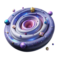 extraordinary artistic Nebula Spiral Galaxy Isolated for Space Exploration Graphics premium png