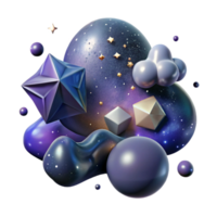 serene artistic Nebula Starry Sky Transparent for Night Sky Illustrations authentic png