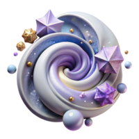dramatic abstract Nebula Swirls Cutout for Digital Scrapbooking detailed png