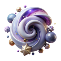 vibrant creative Nebula Swirls Cutout for Digital Scrapbooking original png
