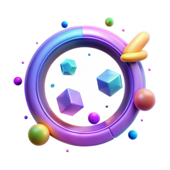 vibrerande rustik neon cirkel läser in animering Skära ut för app design hög kvalitet png