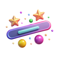 impressive minimalist Neon Progress Bar Animation Cutout for Mobile App Design high quality png