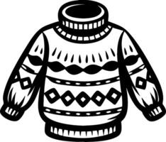 Cozy Patterned Sweater Design for Apparel Merchandise and Home Decor vector