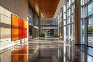 A large painting on the wall photo