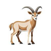 Addax Antelope Bold Outline Design vector