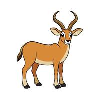 Stylized Addax Antelope Artistic Design vector