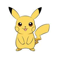 Pika Wildlife Illustration on White Background vector