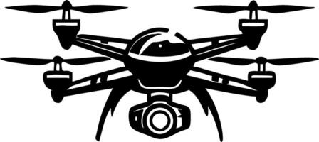 Detailed Drone Illustration Featuring Multiple Rotors Ideal for Tech Designs and Decor vector