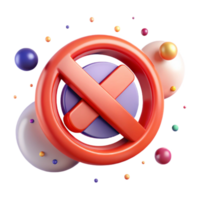 elegant abstract No Parking Red Circle Slash Isolated for Signage Design professional png