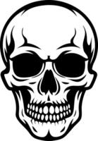 Intricate Skull Illustration Ideal for Tattoos and Artwork vector