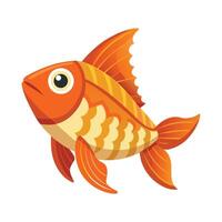 Ginger Fish Unique on White Background vector