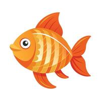 Ginger Fish Creative on White Background vector