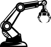 Industrial Robotic Arm Claw Mechanism for Automation Technology and Engineering Design vector