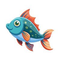 Charming Design of Godzilla Fish vector
