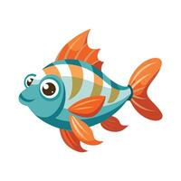 Stylish Illustration of Godzilla Fish vector