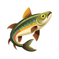 Elegant Artwork of Goldie Fish vector