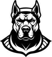 Powerful Bulldog Head Illustration Ideal for Tattoo Design and Graphics vector