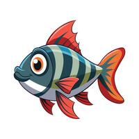 Lake Fish Unique on White Background vector