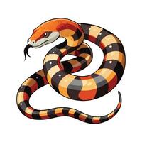 South American Bushmaster Artistic Design on White Background vector