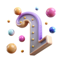 stunning rustic Number Line Transparent Background for Elementary Math detailed png