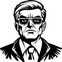 Stylish Confident Businessman Illustration for Professional Branding and Design vector