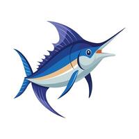 Swordfish Xiphias Gladius on White Background vector