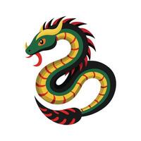 Taiwan Habu on White Background vector
