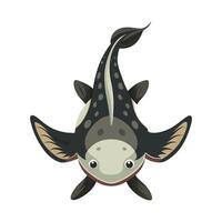 Upside Down Catfish Unique Design vector