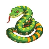 Stylized Usambara Bush Viper vector